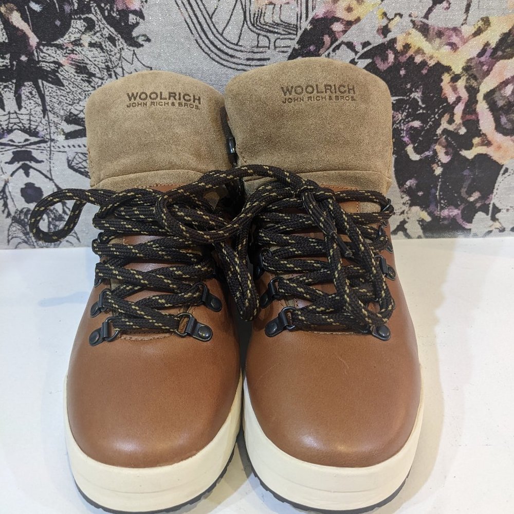 WOOLRICH LEATHER SHOES FOR FALL AND WINTER US SIZE 8 EXCELLENT FIT